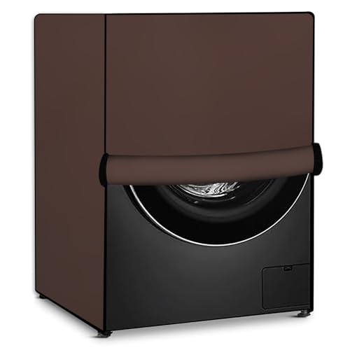 Image of Stylista Washing Machine Cover Compatible for IFB 6.5 Kg Fully-Automatic Front Loading Elena ZX Darkbrown Solid