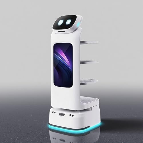 Autonomous Delivery Robot for Hotels & Restaurants,Smart Food Delivery Robot System with High Efficiency, Multi-Purpose Robots That Deliver Food to Rooms/Tables