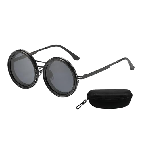 Lunettes de soleil polarisées rondes de haute précision pour extérieur