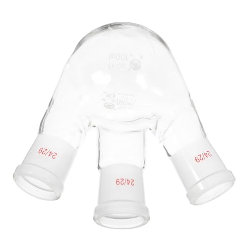 FUNOMOCYA - FUNOMOCYA Three-necked Flask Laboratory Accessory Distilling Flask Container for Laboratory Water Bath by School Lab Equipment