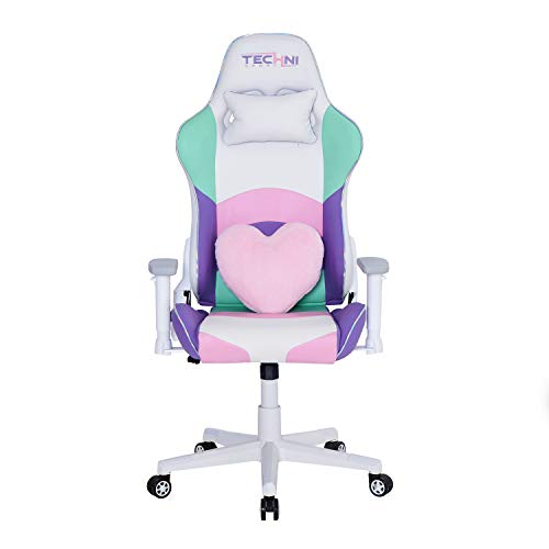 Techni Sport Pc Gaming Chair With Foam Seat And Padded Arms, Reclining Chair With Height And Tilt Adjustment, Kawaii #TOP3