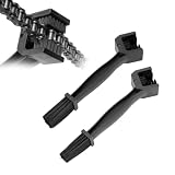 Yourkar 2 PCS Bike or Motorcycle Chain Washer, Motorcycle Chain Gear Dirt Clean Brushes, Universal Bicycle Chain Dirt Remover Washing Tool for Mountain Bike Motorcycle (Black+Black)