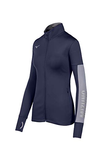 Chaqueta Mizuno Women's Alpha Quest azul marino talla M para mujer