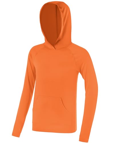 Image of Boys Rash Guard Hoodie UPF 50+ Long Sleeve Sun Protection Swim Shirt