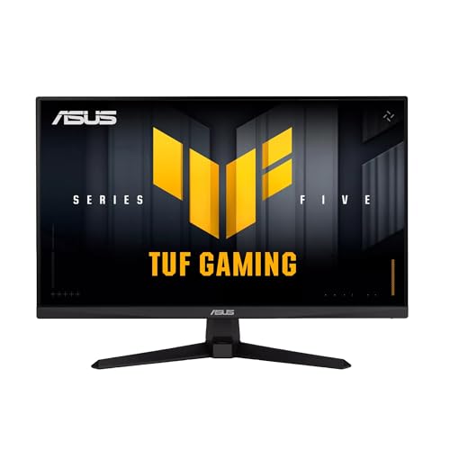 ASUS TUF Gaming VG279QM5A, Monitor Gaming da 27' Full HD Fast-IPS (1920x1080), 0,3ms Response Time, 240 Hz, Compatibile con G-SYNC e AMD FreeSync Premium, ELMB SYNC, DisplayWidget Center, Nero