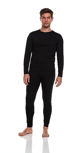 Body Glove 2 Piece Mens Fleece Lined Base layer Underwear Set, Warm Insulated Top and Bottom Long Johns for Winter Baselayer3