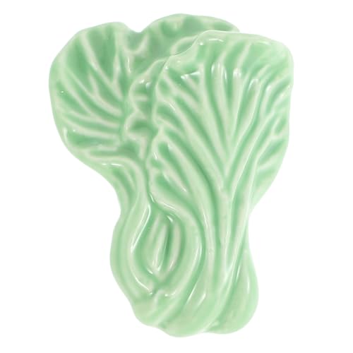 HOMSFOU Tiradores De Armario Infantiles De Cerámica Forma De Repollo Verde Perillas Decorativas Para Puertas Instalación Para Muebles