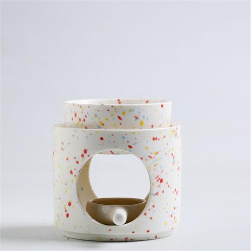 Lampe d'aromathérapie en céramique à pois diffuseur d'huiles essentielles