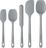 Premium 100% Food Grade Silicone: The silicone spatula set is made of healthy and friendly material, resistant to high temperatures up to 600 °F. No more melting, cracking and worrying One-Piece for Easy to Clean: With the unique Seamless One Piece D...