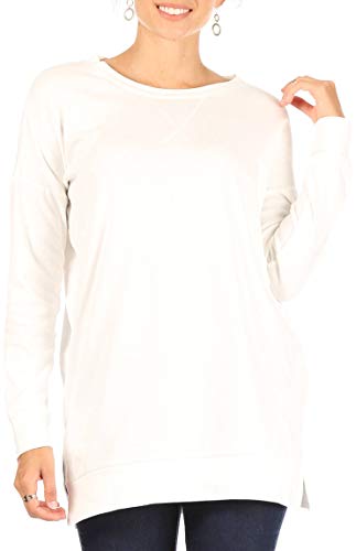 Womens Long Sleeve Tunic Tops for Leggings Casual Pullover Crew Neck Sweater for Fall, Winter, Everyday Loose Tops for Women