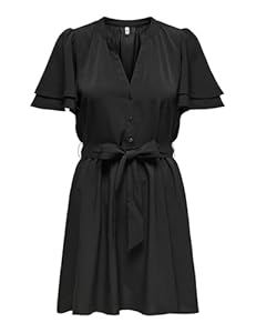 Onlnova Life Vis S/S Lenia Dress Solid