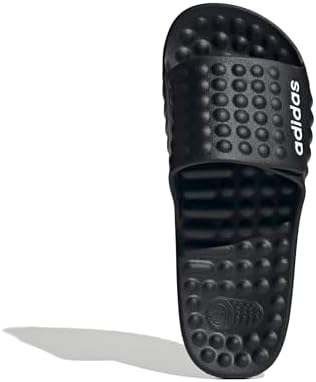 adidas Unisex-Adult Adissage 360Rec, Black/White/Black, 15