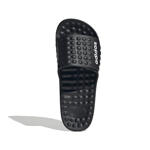 adidas Unisex ADISSAGE 360REC SLIDES, Core Black/Core Black/Core Black, 10 UK