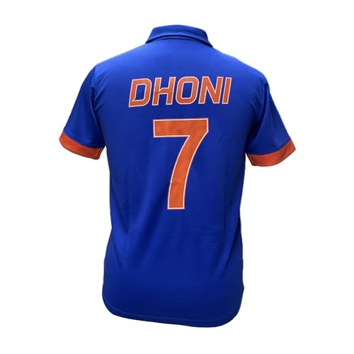 Image of MARKRICH Ind Official 2024 for Men Worldcup 2024 /2025 |Blue New T20 2024-2025|Sports India World Cup Cricket Team T Shirt Jersey