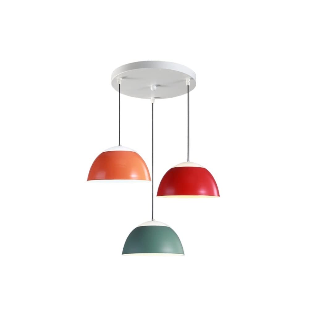 Suspension droplight créative style scandinave avec trois lampes LED E27