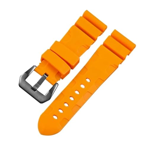 Bracelet de sport en silicone 24mm pour montre Panerai étanche