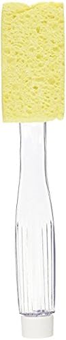 Arrow Dish Sponge With Soap Dispenser Handle and 4 Refill Sponges - Fillable Dish Wand for Quick, Convenient Cleaning - Made in the USA - Easy to Refill, Built-In Scrubber, Ideal for Dishes and Pans