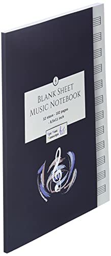 image for Blank Sheet Music Notebook: Music Manuscript Paper / White Marble Blan