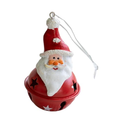 SM SunniMix 4X Christmas Tree Decoration Decorative Bell 2x3.1inch Versatile for Holiday Decor Crafting Lightweight Resin Figurine