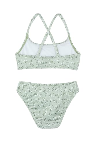 Image of Gottex Kids Ditsy Dream Textured Criss Cross Strap Swim SetChlorine Fade Resistant and Built-in UPF UV 50+ Protection