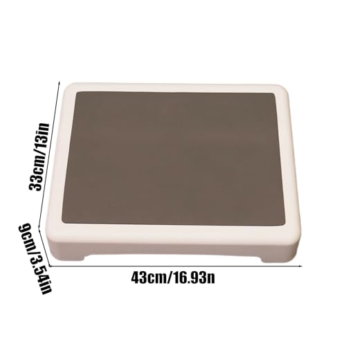 Repose-pieds de salle de bain avec support stable et haute absorption d'eau