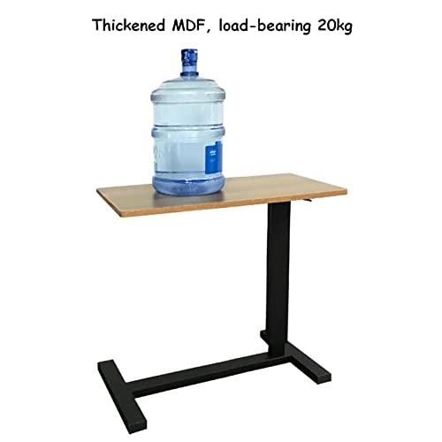 Table de lit pour ordinateur portable réglable en hauteur avec roulettes
