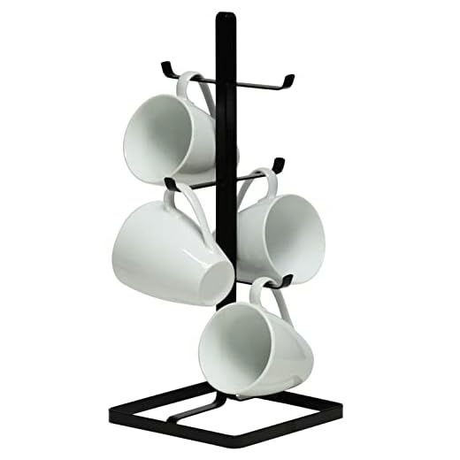 Neat-O Metal Mug Tree Holder Organizer Rack Stand