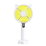 Gisoanudt V10 PRO 1200 MAH portátil de pie con pantalla digital, ventilador portátil, práctico multifunción, glaciar