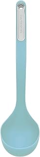 KitchenAid KL006OHAQA Silicone Ladle, 13-Inch Aqua Sky - Heat-Resistant 450°F, Nonstick Safe, Durable Nylon for Soups & Stews