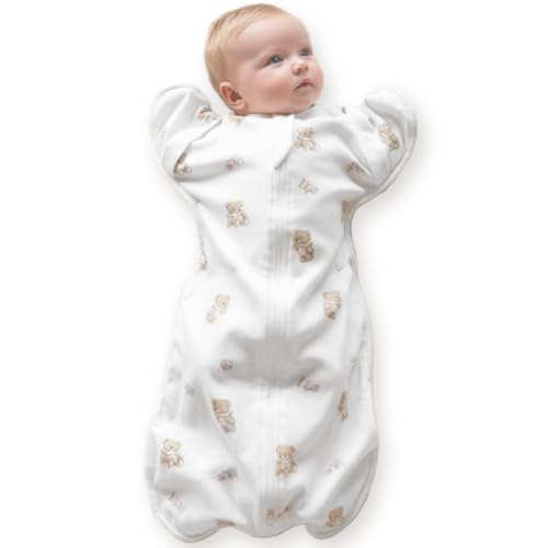Image of Coperta Newborn Swaddle Sack, IHDI Certified, Calms Startle Reflex, 100% Cotton Wearable Blanket, Newborn Essentials