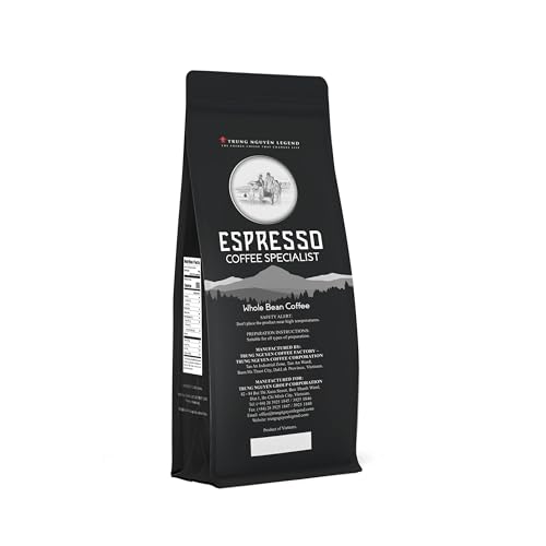 Image of TRUNG NGUYEN LEGEND Espresso Specialist Arabica Coffee Bean - Bag 17.6 Oz /500gr, Light Roast, Whole Beans, Full Coffee Beans, Smooth and Balanced Taste