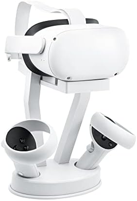 VR Stand,Mcbazel Display Holder Stand for O-culus Quest 2/PS VR/Touch Controller,O-culus Quest 2 stand-White