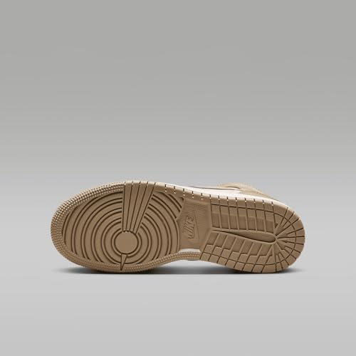 Jordan Big Kid's 1 Mid Legend LT Brown/Khaki-Phantom (HF4781 203) - 5.52