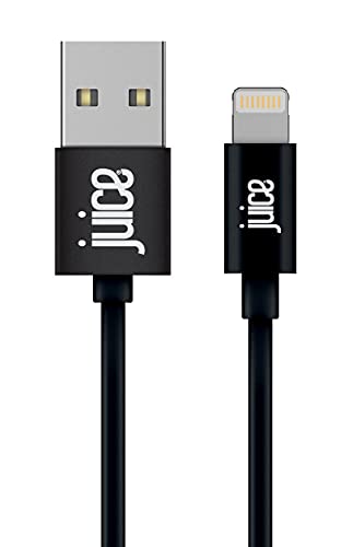Image of DISCONTINUED Juice Apple Lightning Cable 3m Round Black,iPhone 14, Max, Pro, Plus, iPhone 13, Max, Pro and Mini, iPhone 12, Max, Pro and Mini, iphone 11, Pro, X, Xr, iPhone 8, 7, 6, SE, 5, iPad,