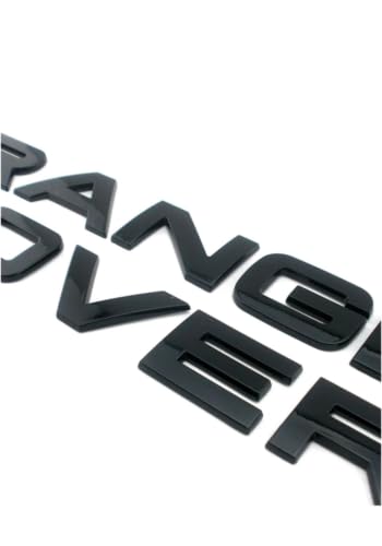 Lettering Fits Range Rover Letters Badge, Replacement Lettering for Range Rover Rover Ranger Range (Gloss Black)