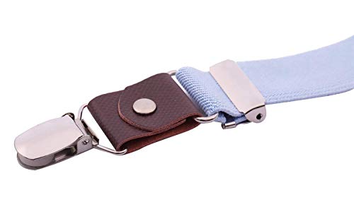 ORSKY Baby Boys' Bow Tie and Suspenders Set Adjustable Elastic 24" Blue
