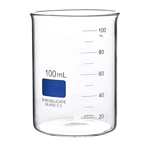 Aaradhya Traders Borosilicate Glass Beaker, with graduation marks