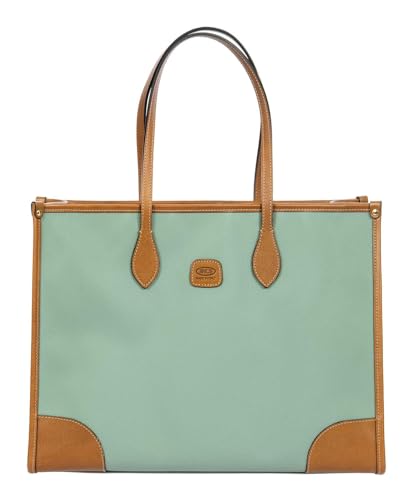 Sac shopping Bric's Firenze Rettangolare vert eucalyptus pour ordinateur