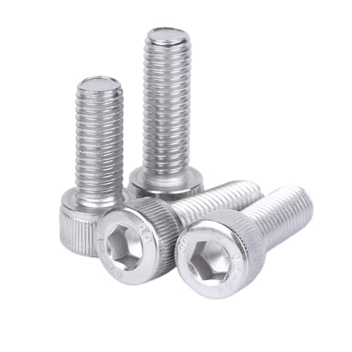 Vis M5 à tête cylindrique en acier inoxydable noir hexagonale creuse L 6mm