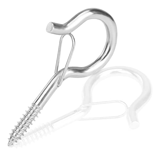 [Gancio a vite di alta qualità con fusibile] Queste viti a gancio hanno un'eccellente resistenza alla ruggine, all'acqua e alla corrosione. Ideale per applicazioni interne ed esterne.