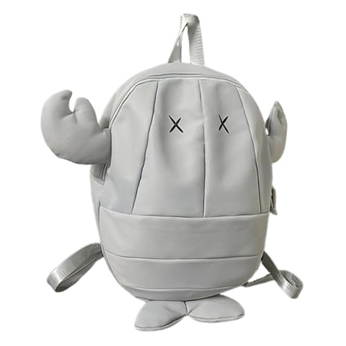 oshhni Mochila Fashion Divertida com Alça de Ombro para Adolescentes, Crianças e Passeios Urbanos, Gray L