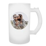 PERSONALIZACIÓN ÚNICA: Jarra de cerveza con capacidad de 500 ml que permite añadir tu foto favorita, ideal para crear un regalo memorable y original