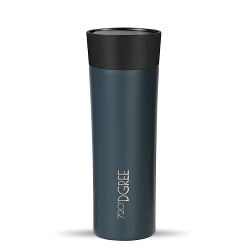 720°DGREE Tazza Termica Viaggio 460ml “PleasureToGo 2.0“ - 3 Misure, Senza BPA, Prova Perdite, Acciaio Inossidabile, Doppia Parete Isolata Sottovuoto, 360°-Coperchio - Caffè, Tè 6h caldo, 12h freddo