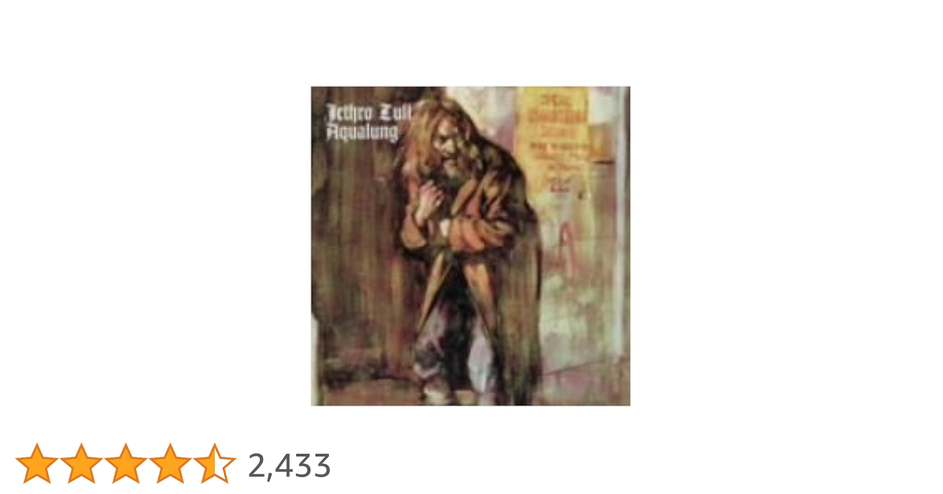 JETHRO TULLジェスロ•タル/AQUALUNGアクアラング/日本盤未開封 Amazon.co.jp: アクアラング: ミュージック
