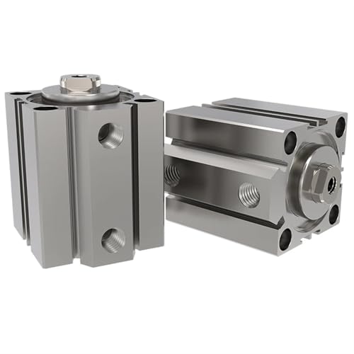 Vérin pneumatique compact SDA double action pour guidage précis