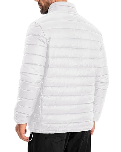 Men's Puffer Jacket Lightweight Warm Winter Jackets for Men Windproof Insulated Puffy Coat with 3 Pockets3