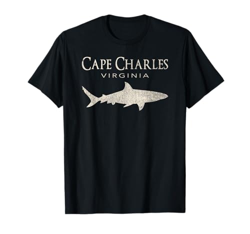 Camiseta retro Cape Charles VA Shark Camiseta