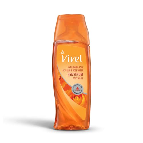 Image of Vivel Hya Serum Hydrating Body Wash 200ml|Hyaluronic Acid, Glycerin & Rose Water|Deep Intense Daily Hydration Shower Gel|Improve Dry Rough Skin Texture |Dermat Recommended |No Paraben|For Men & Women