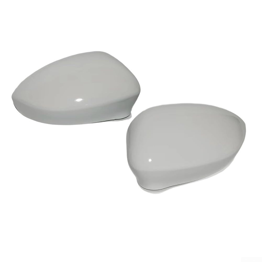 Carcasa para espejo retrovisor exterior, color blanco, compatible con FIAT 500 2007-2023 500C Grande Punto para EVO ABS Plástico Pieza de repuesto izquierda derecha