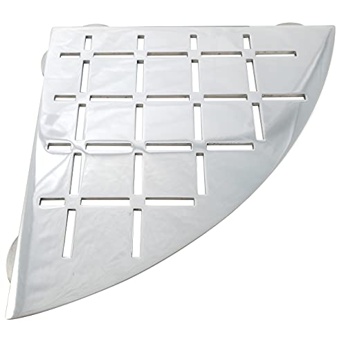 Étagère de douche d'angle en acier inoxydable poli pour salle de bain zen - 2